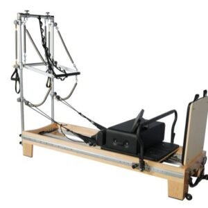 Pilates reformer avec tour en bois d'érable